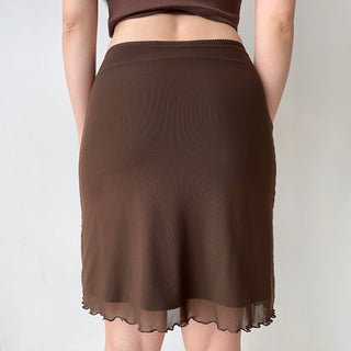lace mesh skirt