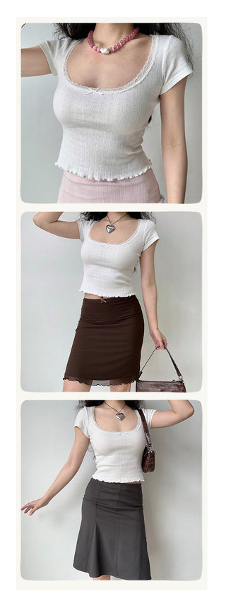 sunken stripe Top