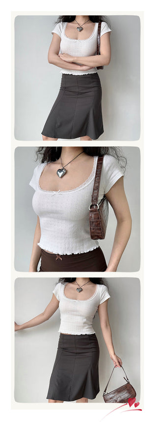 sunken stripe Top