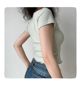 sunken stripe Top