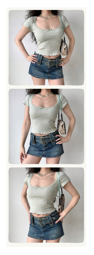 sunken stripe Top
