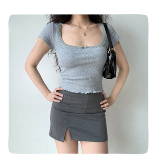 sunken stripe Top