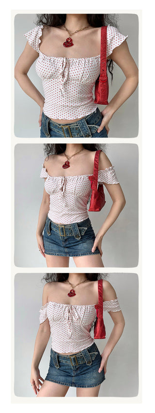 poker dot camisole
