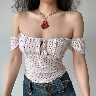 poker dot camisole