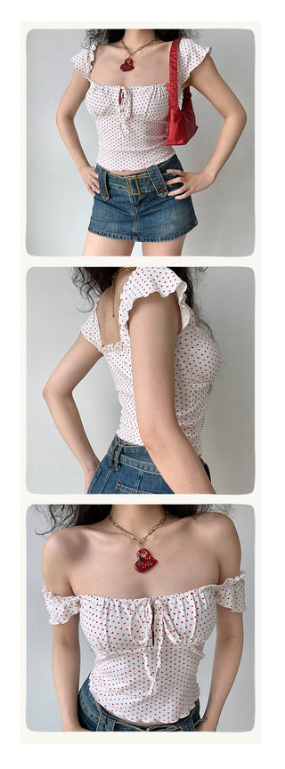 poker dot camisole
