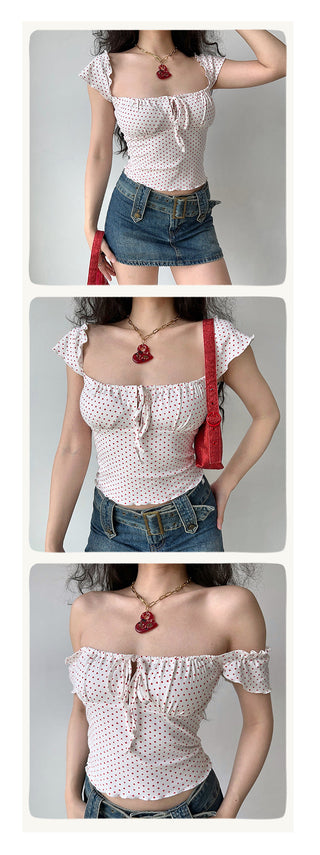 poker dot camisole