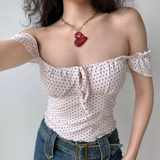 poker dot camisole