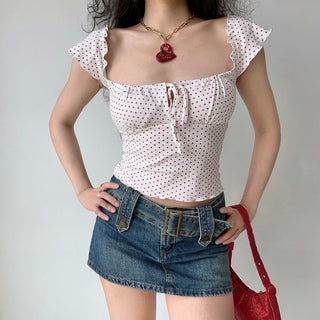 poker dot camisole