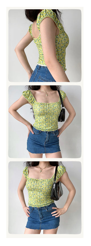 fruit print Top