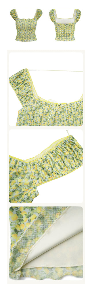fruit print Top