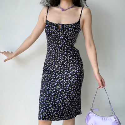 floral strap skirt