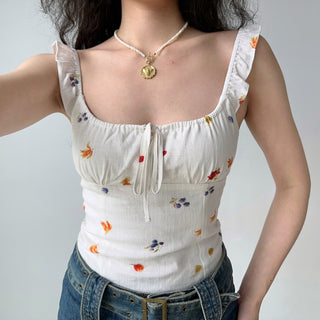 flower strap camisole