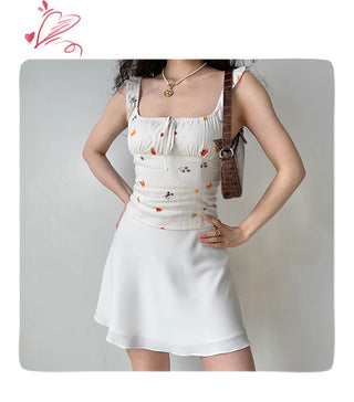 flower strap camisole