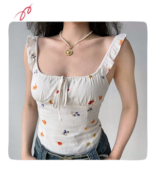 flower strap camisole