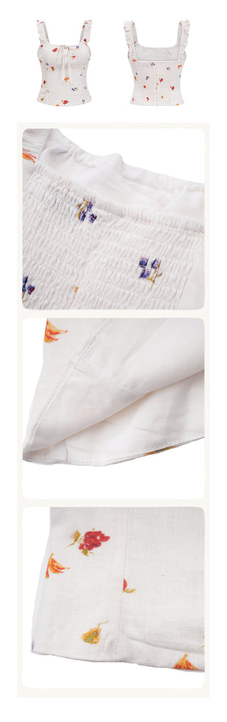 flower strap camisole