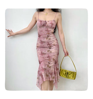 butterfly slip dress