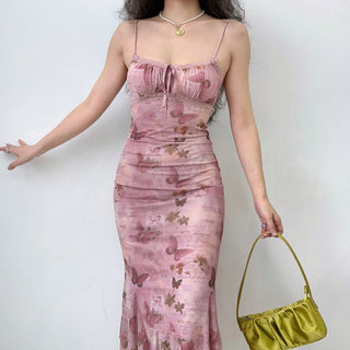 butterfly slip dress