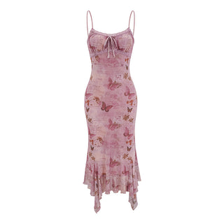 butterfly slip dress