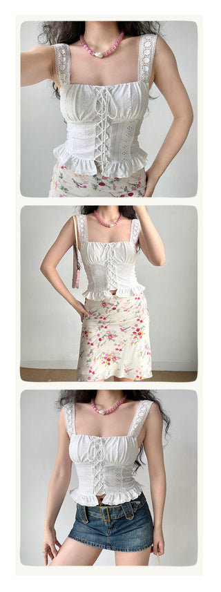 hollow strap top