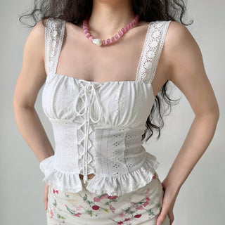 hollow strap top