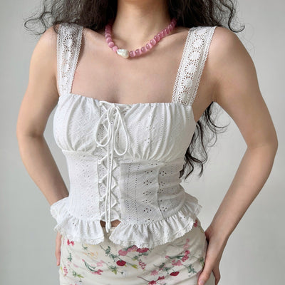hollow strap top