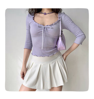 waffle 3/4 sleeve