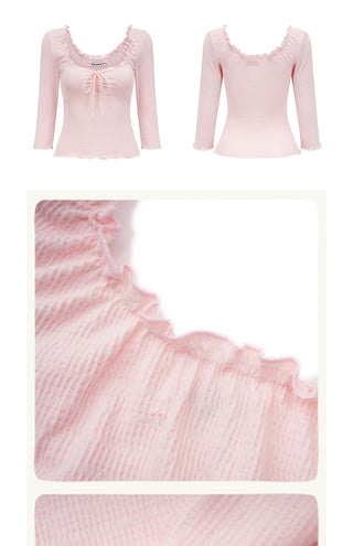 waffle 3/4 sleeve
