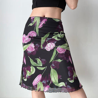 floral fishtail skirt