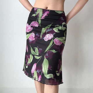 floral fishtail skirt