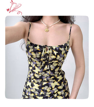 butterfly suspender skirt