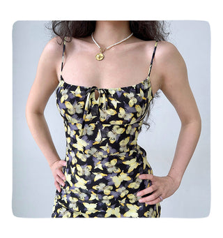 butterfly suspender skirt