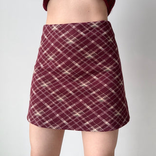 ankara red skirt