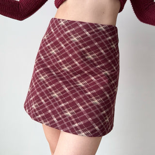 ankara red skirt