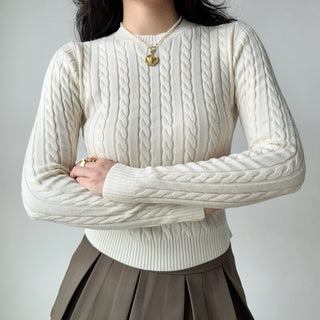 twist knit sweater
