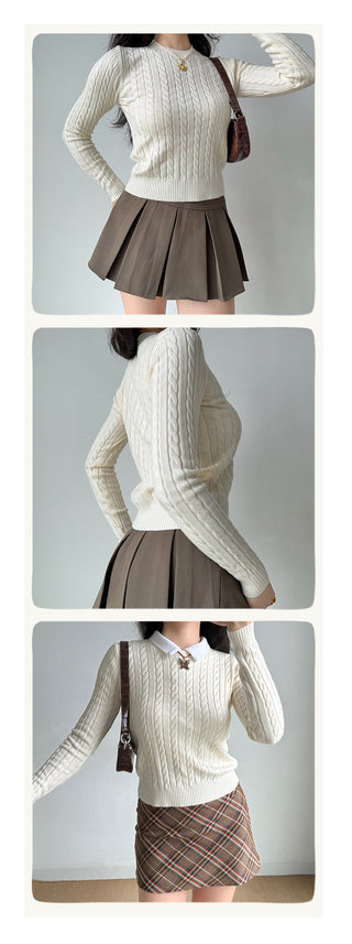 twist knit sweater