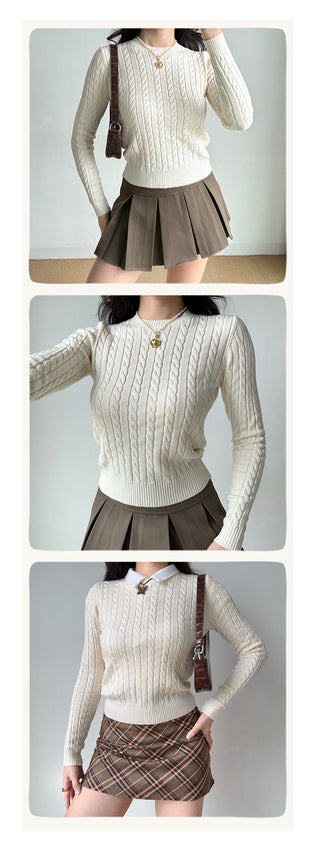 twist knit sweater