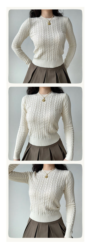 twist knit sweater