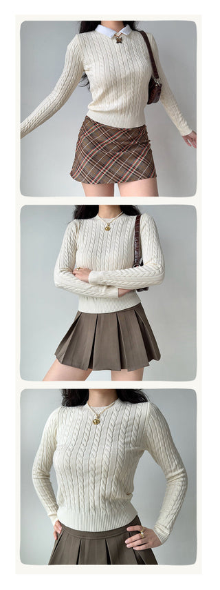 twist knit sweater