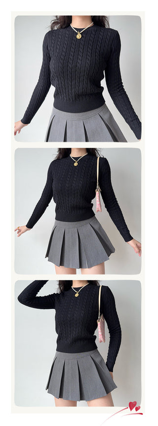twist knit sweater