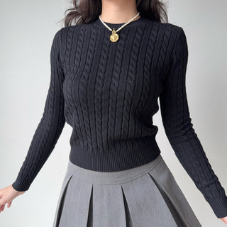 twist knit sweater
