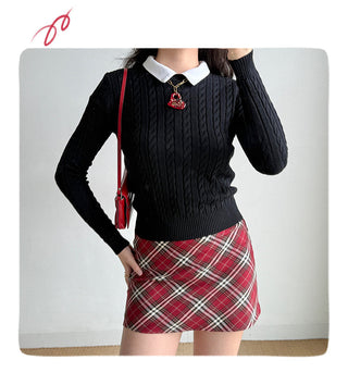 twist knit sweater