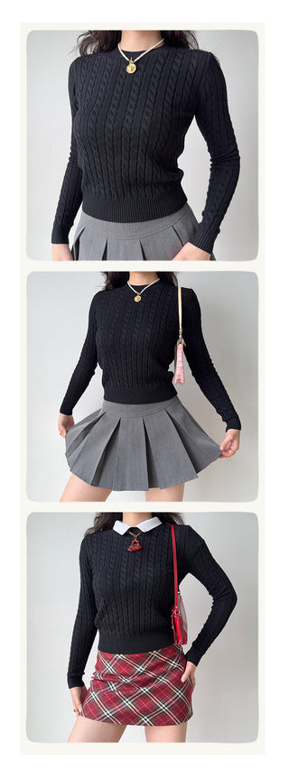 twist knit sweater