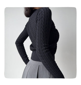 twist knit sweater