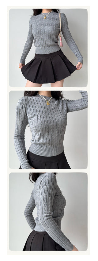 twist knit sweater