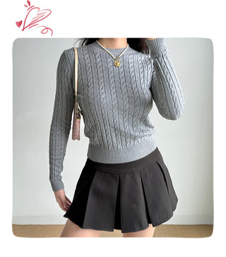 twist knit sweater