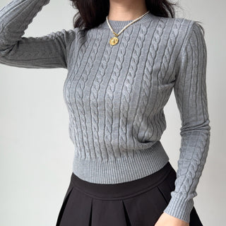 twist knit sweater