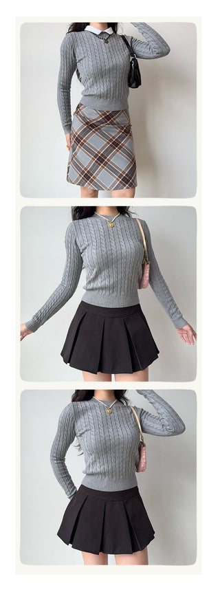 twist knit sweater