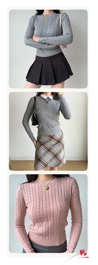 twist knit sweater