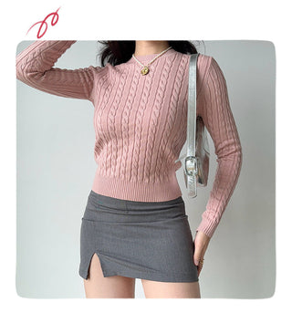 twist knit sweater