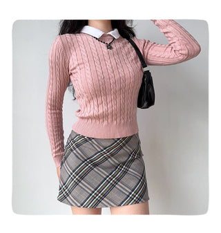 twist knit sweater